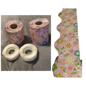 💜 Bundle 2 Colorful Borders for BulletinBoard With 200 doublesided adhesive dots